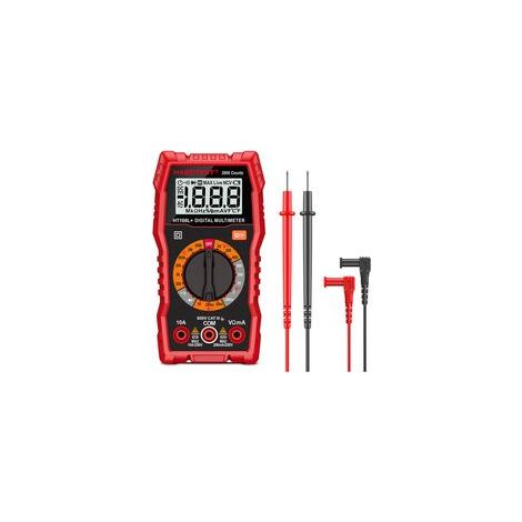 Multimètre Numérique, Multimètre Digital, Voltmètre Multifonctions 2000 Comptes, Testeur Électrique, Ohmmètre, Mesure La Tension CA/CC, Courant CC, Résistance, Continuité, Diode NPTERBL (1/5)