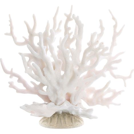 Corail Artificiel - Décoration Réaliste pour Aquarium - Texture Naturelle et Couleurs Vives - Thème Plage - Lot de 1