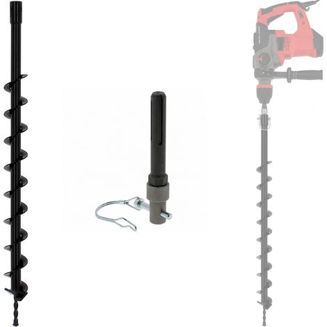 Punta di trivella Ø 60 mm con adattatore per trapano e perforatore SDS-max (1/5)