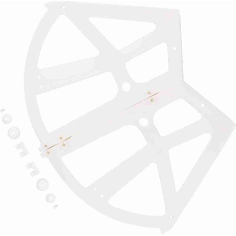 Shoe Cabinet Hinges, Set of 2 Accessories with Hollow Design for Easy Opening and Closing and Air Circulation, Shelf Hinges (White) (1/5)