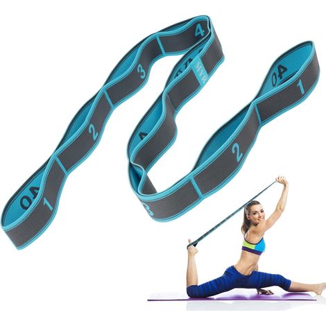 Yoga Strap, Yoga Fascia Stretcher, Exercise Strap, Legs Ligament Stretching Belt, Elastic Yoga Strap for Yoga, Fitness, Pilates (1/5)