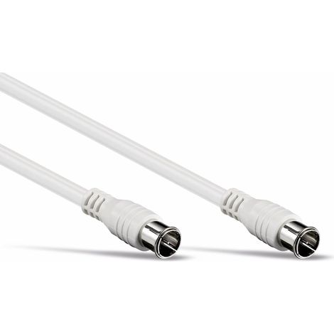 S-IMPULS câble de raccordement d'antenne F-Quick, 2x fiches F-Quick, blanc, 1,5 m, 100dB