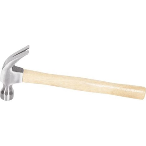 Marteau à griffes avec tête en acier à haute teneur en carbone et manche en bois. Marteau facile à utiliser pour la décoration et la menuiserie à la maison. (1/5)