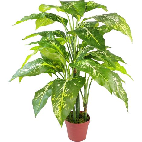 100cm Large Fox's Aglaonema (Spotted Evergreen) Tree Artificial Plant (1/5)