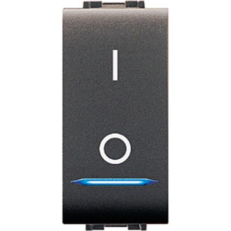 Interrupteur bipolaire Electrochannels Mylife 4015 avec LED Btcino compatible