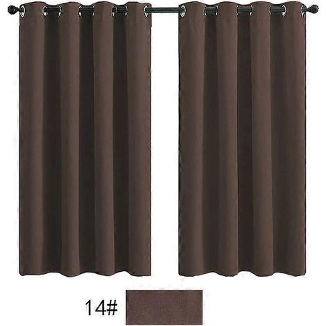 Rideau occultant à 90 % pour chambre et salon, œillets, isolation phonique, 1 panneau, 132 x 244 cm (52 x 96 po). (1/3)