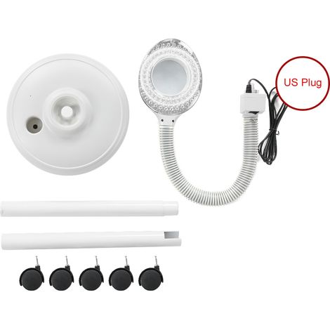Lampadaire LED loupe 3 dioptries verre optique 110V3X, lampe sur pied pour tatouage et esthétique, États-Unis (1/5)