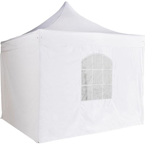 Mur fenêtre pour tente pliante pro+ 50mm en 4m blanc (1/4)