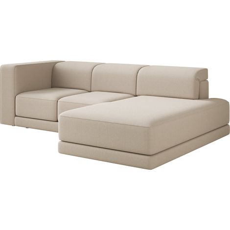 Selsey Novals - Ecksofa L-Form, 4-Sitzer, rechts, Chenille Beige, 278 cm (1/5)