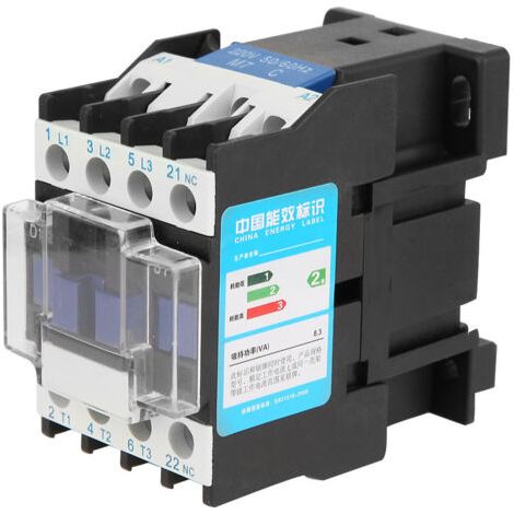 Contacteur électrique, CJX2-1201 Applications industrielles d'alimentation CA Capacité de transport à haute sensibilité Durable fiable pour (1/5)