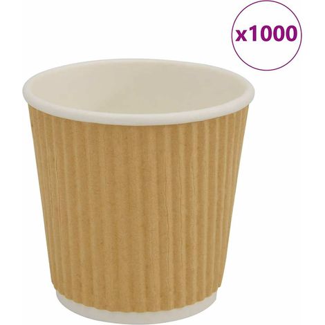 Pappbecher 1000 Stk. 4oz 100ml Braun