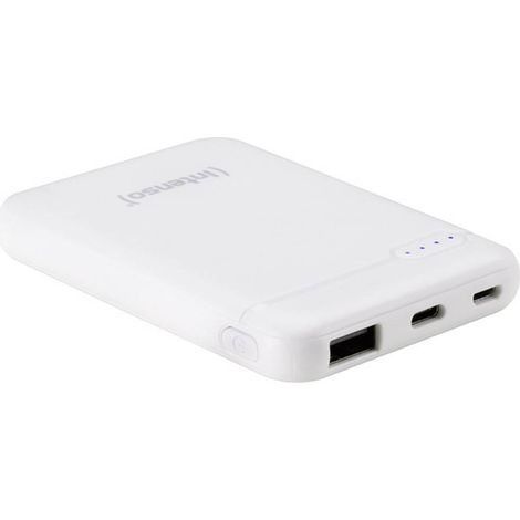 Intenso XS5000 Power bank 5000 mAh LiPo USB-A, USB-C®, Micro USB Bianco Indicazione di stato (1/5)