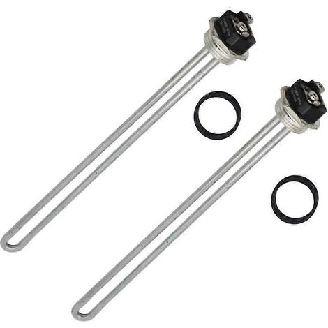 Éléments chauffants pour chauffe-eau, 4500 watts 240 volts, paquet de 2, haute densité de puissance, convient à la plupart des modèles de chauffe-eau électriques à double élément de 25 à 26 pouces. (1/5)