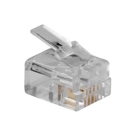 ACT TD104M CONNECTEUR DE FILS RJ-11 (6P/4C) TRANSPARENT