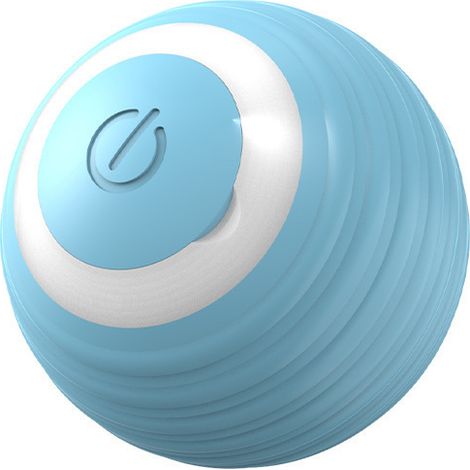 Ehnoge Jouet interactif pour chat, balle rechargeable améliorée 2026 avec éclairage LED, balle automatique à rotation électrique, balle de jeu intelligente à roulement automatique, bleue (1/5)