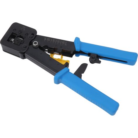 Kit d'outils de sertissage Ethernet RJ45 RJ12 RJ11, sertisseur portatif avec dénudeur de câbles réseau