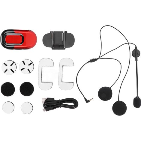 Motorradhelm mit Bluetooth 5.0, Geräuschunterdrückung und integrierten wasserdichten Kopfhörern für die Fahrt