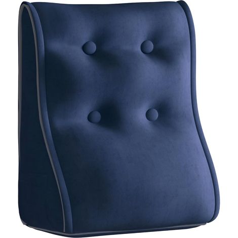 Cuscino ergonomico modulare in velluto - Blu navy Cuscino ergonomico modulare in velluto - Blu navy 50 cm (1/4)
