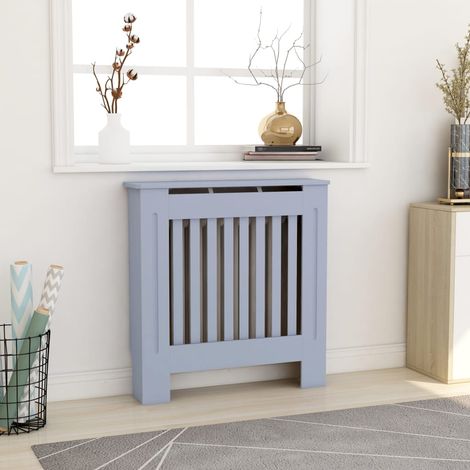 Cache-radiateur,Revêtement de radiateur,Couvre Radiateur MDF Gris 78 cm GDSVW71735 (1/5)