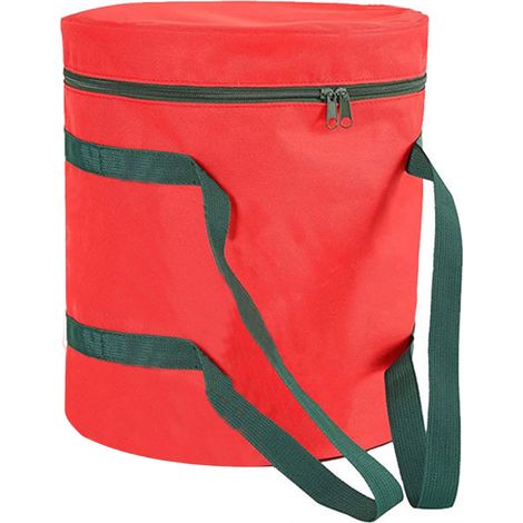 Sac de rangement pour lumière de noël 30x35cm, lampe de vacances en tissu Oxford avec poignée rouge (1/5)