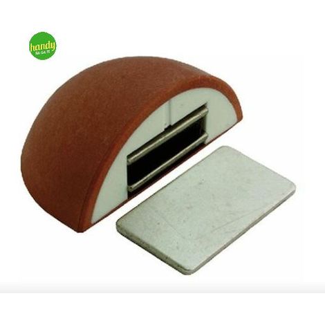 Bloccaporta in resina Giesse Tech magnetico 53x32mm marrone