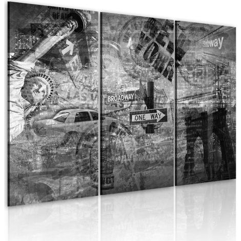 Tableau Imprimé "Symboles de New York" 40 x 60 cm (1/2)