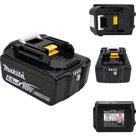 Geeignet für Akku MAKITA BL1860B 18V Li-Ion LXT 6,0 Ah mit Ladeanzeige (1/5)