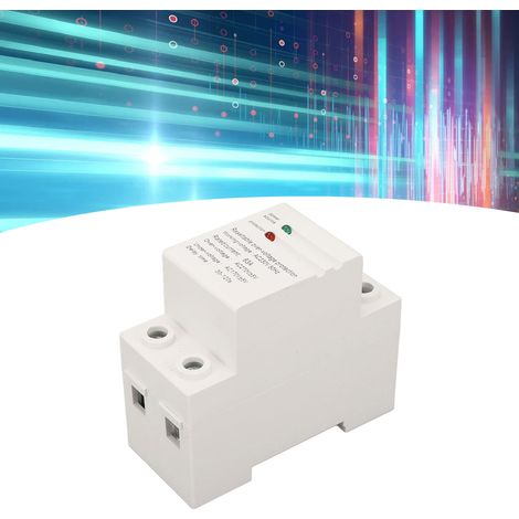 CHLTDQ AC230V 63A : Protecteur de surtension/sous-tension intelligent monophasé à réarmement automatique avec temporisation, idéal pour un usage domestique. Montage sur rail DIN, entrée par le haut, s (1/5)