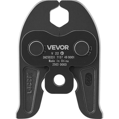 Acier cémenté Mâchoire de sertissage V22 22 mm pour tuyaux inox type V avec outil de sertissage électrique (1/5)