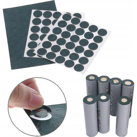 Rosfix – Isolierpapier für 18650 Batteriezellen  Gute Isolierung, wasserfest, öl- und abriebfest  40 Stück  Batterie-Isoliermaterial