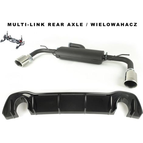 Silencieux Duplex Echappement Ulter VW Golf 8 2019 a 2021 1.5TSI 100mm-36956626