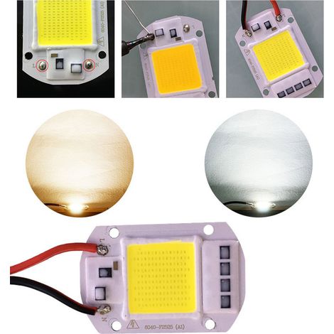 Hochleistungs-LED-Pflanzenlampen-Set, Vollspektrum-Pflanzenlampe, ultrahelle SMD-COB-Lichtquelle, DIY-Pflanzenlampe, 220 V Wechselstrom, 2er-Pack, 50 W (1/5)