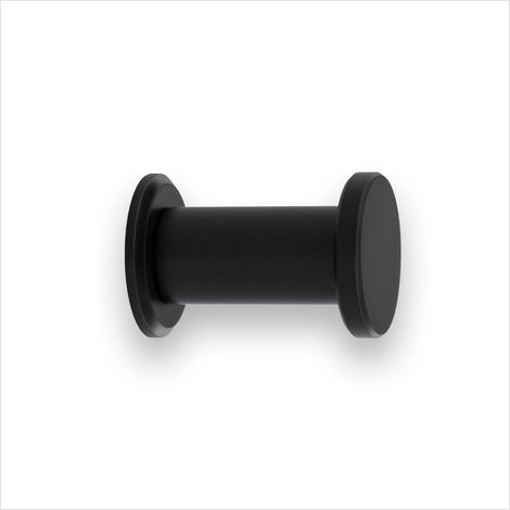 Cintre de Salle de Bain Crochet Mural en Acier Inoxydable laqué Noir pour Suspendre vêtements, Manteaux ou Serviettes Porte-Serviettes avec vis Invisible 190CBNG (1/5)