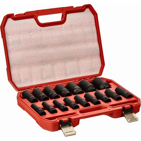 Vasos de impacto de 1/2" (10-32 mm), 16 unidades  Kraft&Dele (1/5)