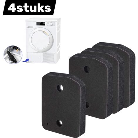 Set di 4 filtri in schiuma per asciugatrice Miele 9164761 (pompa di calore) - Dimensioni: 207 x 157 x 30 mm - Filtro lanugine - Filtro base - Nero opaco (1/5)