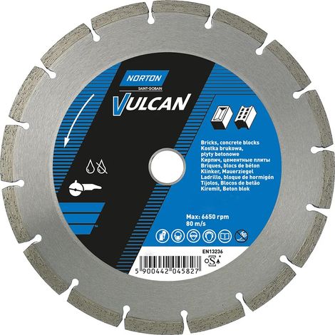 Diamantscheibe Norton vulcan universal segmentiert 125x22.23 mm