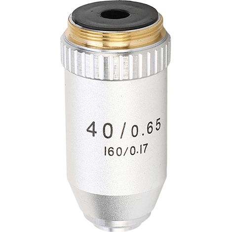 40-fache achromatische Objektivvergrößerung, RMS-Größe, Messing und Edelstahl, automatische Fokussierung, Ersatzobjektiv für Mikroskopobjektive (1/5)
