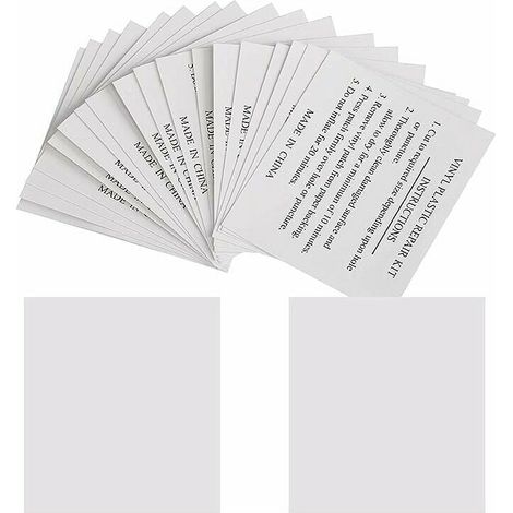 ZVD Lot de 50 Patchs de Réparation 5,5 x 6,5 cm Rustine de Réparation pour Piscines, Matelas, Bouées, Spas Gonflables, (1/4)