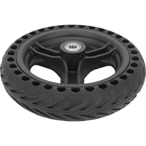 Pneu de trottinette électrique en caoutchouc noir de 8 pouces, anti-éclatement, avec absorption des chocs (moyeu de pneu anti-éclatement) (1/5)