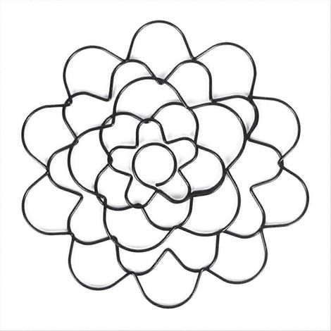 Outil de nouage de fleurs en fil de fer – support à fleurs réutilisable et flexible, noir, 10 cm (4 pouces) - JBMEDIA (1/4)