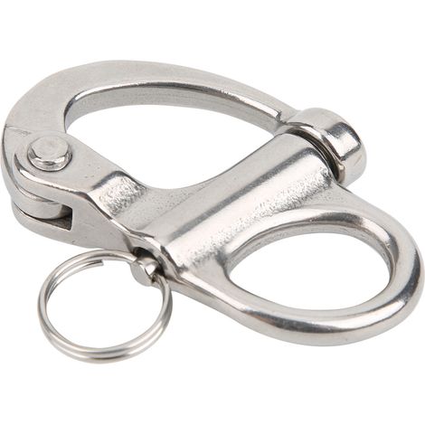 Mousqueton à ouverture rapide fixe en acier inoxydable 316 pour l'alpinisme et l'escalade, 70 mm