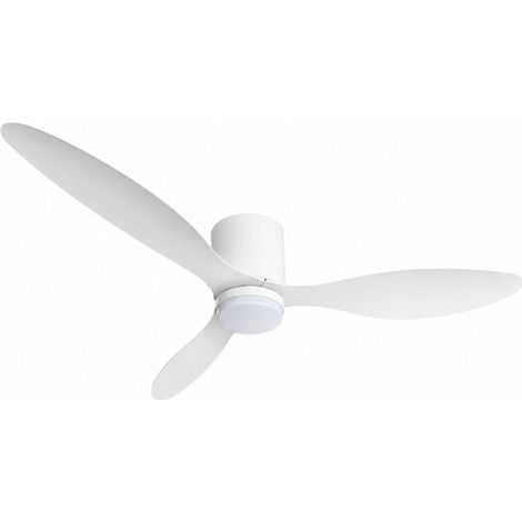 Ventilateur de Plafond LED 18W CCT Blanc avec Télécommande Ø107c
