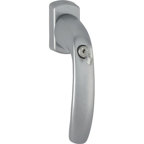 HOPPE Fenstergriff NY 0810SVS/U10 Alu.F9/stahlfarbig 32mm abschl - 3286593