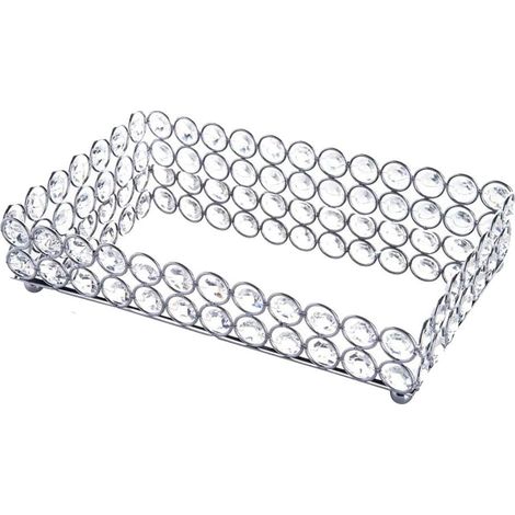 Decorative crystal mirror for jewelry and fine jewelry (silver) (1/5)
