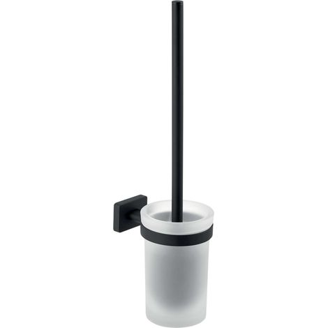 Novaservis Ferro Greta - WC-Bürste zur Wandmontage, mit Halter, schwarz matt AGR14BL