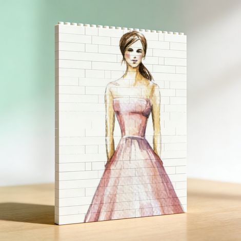 Cadre photo en blocs à monter, cadeaux pour anniversaire et anniversaire (1/5)