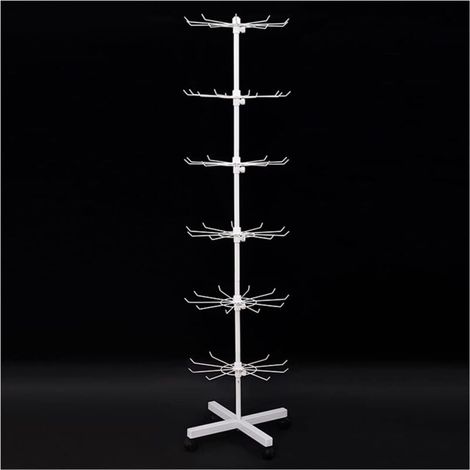 Présentoirs De Vente Au Détail À 6 Niveaux, Présentoir À Bijoux Rotatif, Présentoir Rotatif, Tours À Bijoux en Arbre Mobile, Porte-clés, Chaussettes, Support De Rangement pour Bagues (1/4)