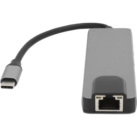 Hub USB-C, adaptateur multiport USB-C vers interface multimédia haute définition 5 en 1 pour la connexion d'appareils.