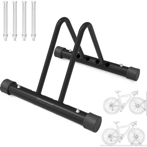Support Vélo Sol, DIY Porte Vélo Acier Réglage De La Distance Ratelier avec Épissure Multibrin Sol (1/5)