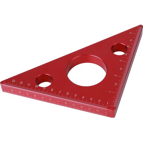 5 Zoll/13 cm rechtwinkliges Dreieck-Höhenlineal aus Aluminiumlegierung, Schreiner-Messwerkzeug (1/5)